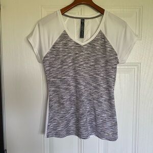 3 for $10 sale: NYL grey and white workout t-shirt breathable - M